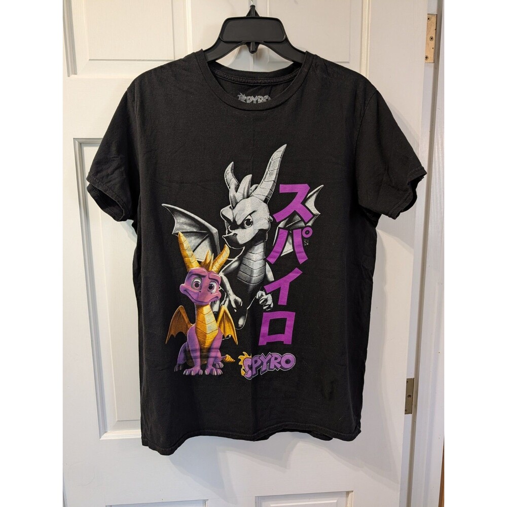 Spyro The Dragon Shirt Women’s Large Black Activision 2022 Japanese Graphic Tee
